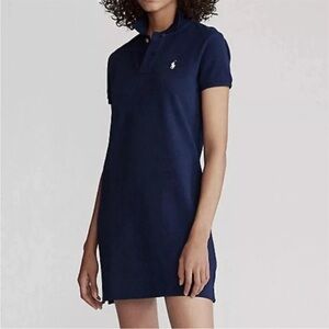 Ralph Lauren Classic Navy Mesh Mini Dress